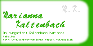 marianna kaltenbach business card